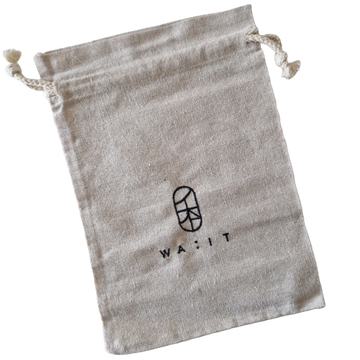 W A : I T Hand Embroided Organic Linen bag