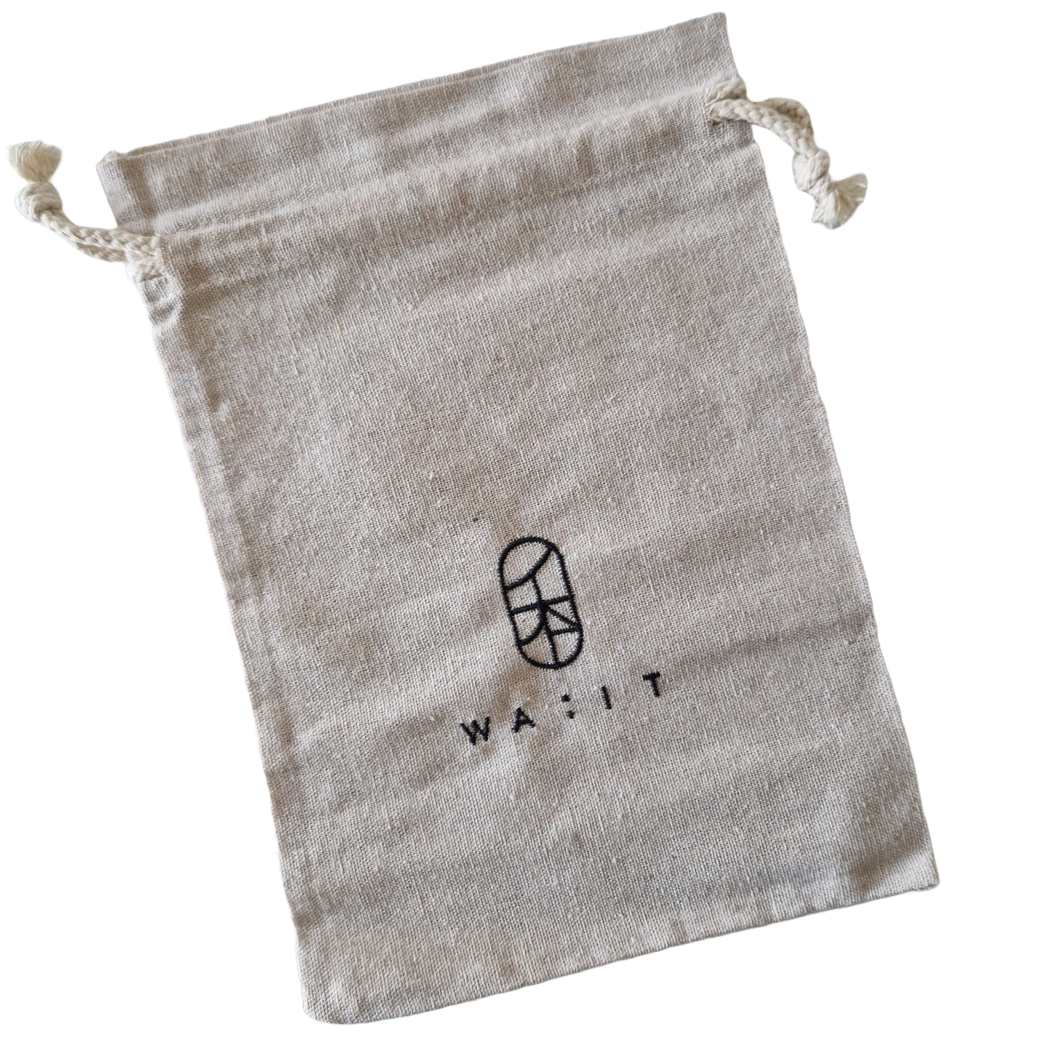 W A : I T Hand Embroided Organic Linen bag