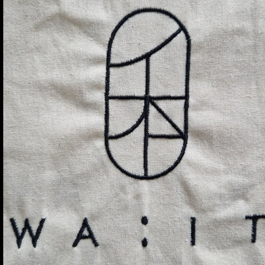 W A : I T Organic Cotton Hand  Embroided Tote