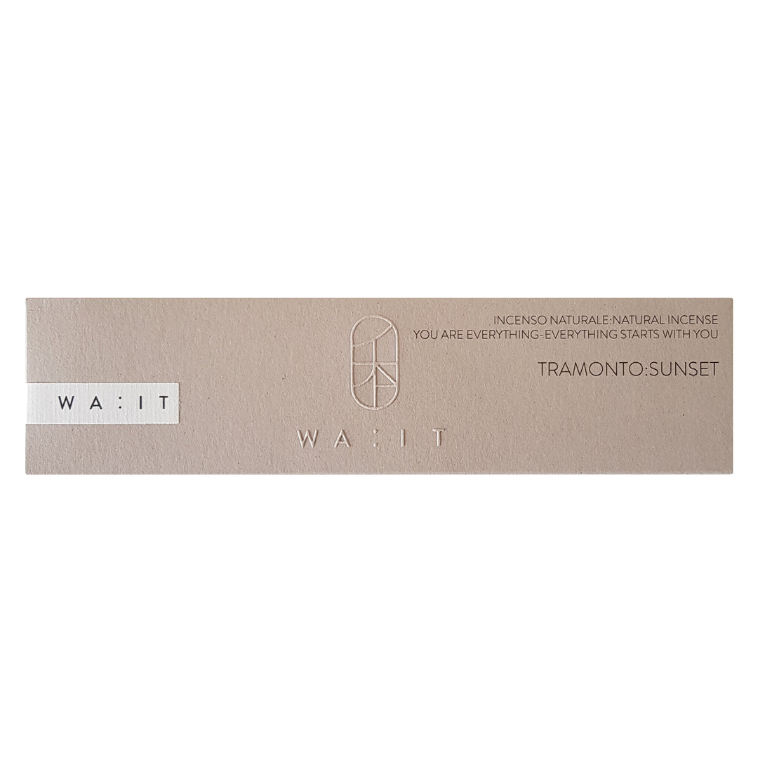 TRAMONTO:SUNSET Evening Incense by WA:IT - Embrace Tranquility with Powdery Floral Aromatherapy