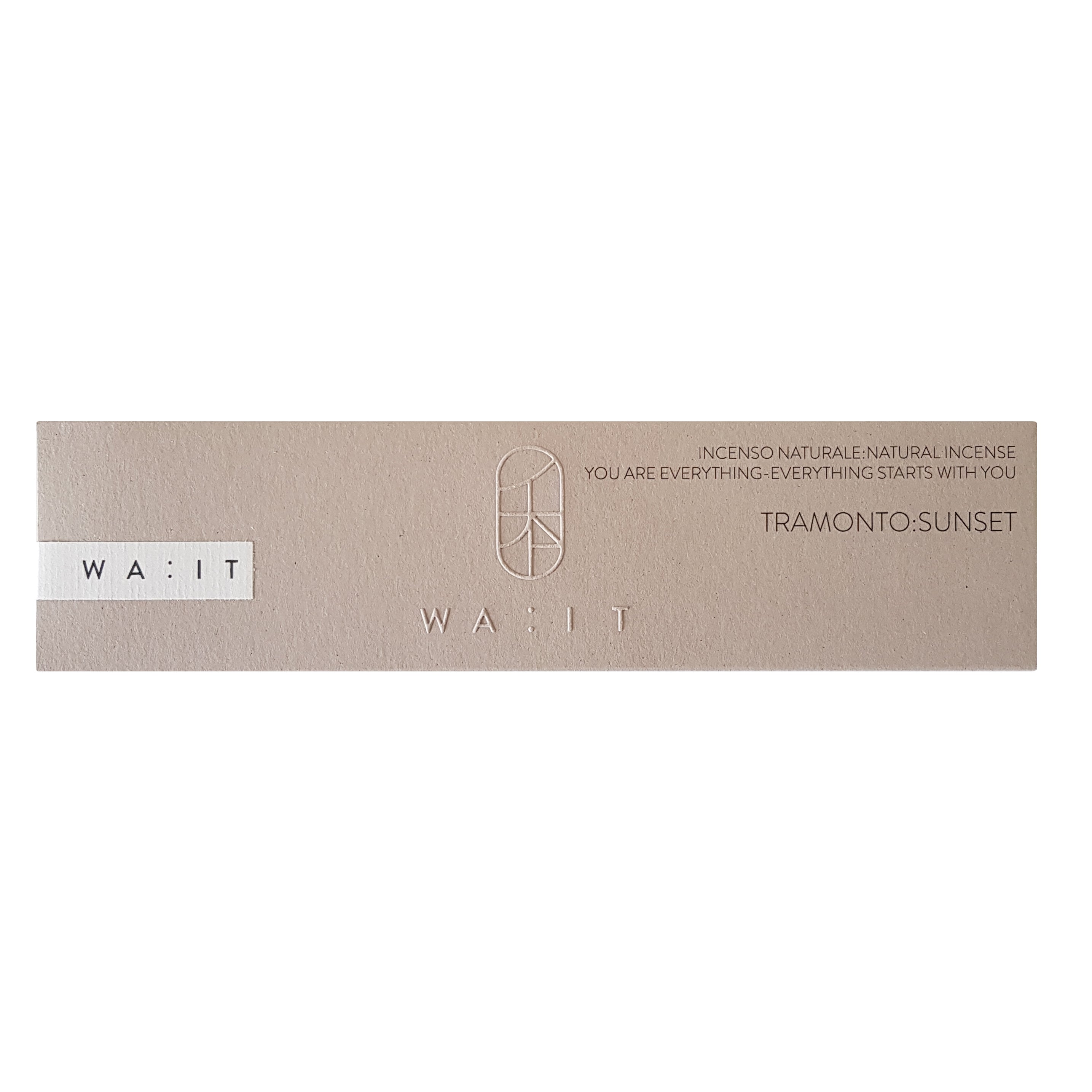 TRAMONTO:SUNSET Evening Incense by WA:IT - Embrace Tranquility with Powdery Floral Aromatherapy